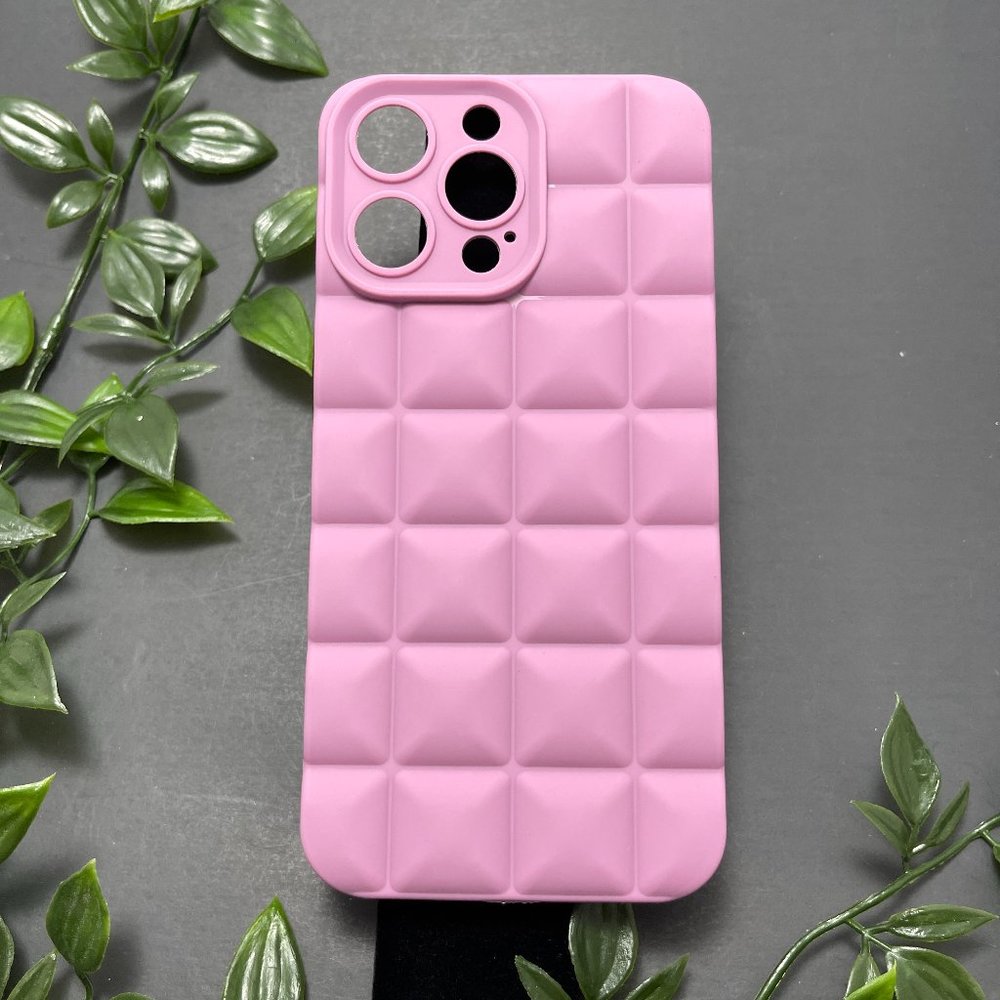 Matte Plain Classy Waffle Soft iPhone Case Shell- NEW